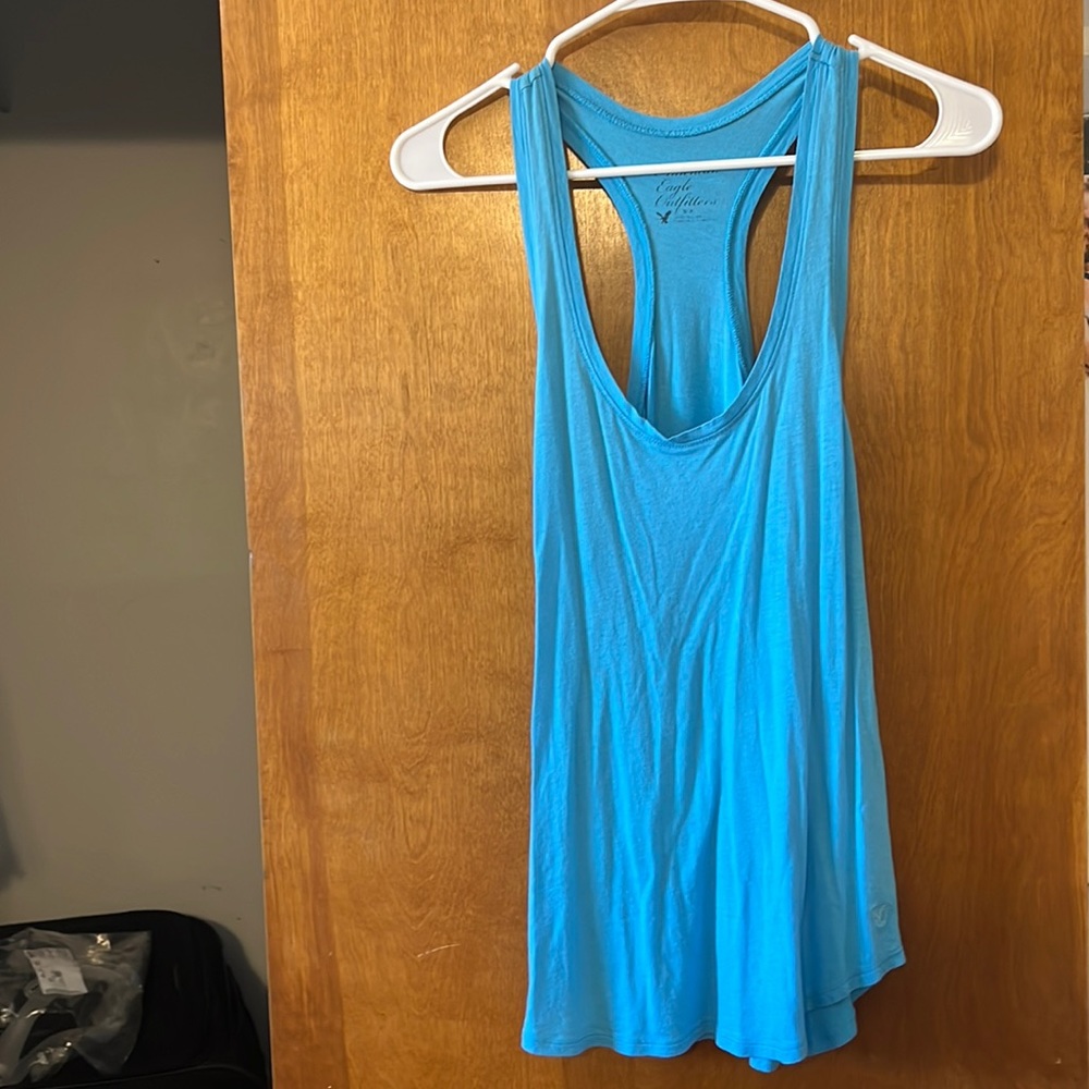 Blue American Eagle tank
